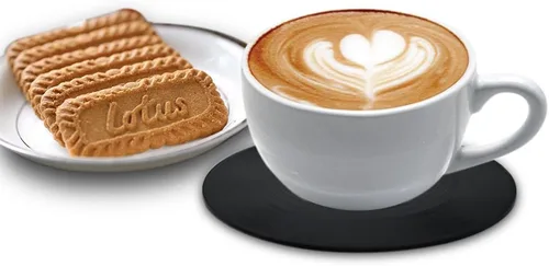 Vista 3 de homEdge Posavasos para discos de vinilo, 6 piezas de posavasos de vinilo de estilo retro