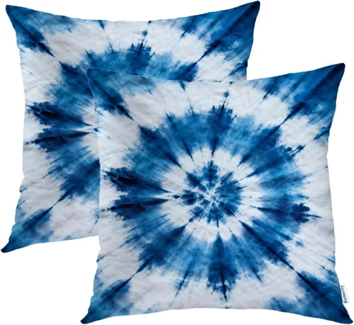 Vista 22 de Batmerry Autumn Maple Forest Throw Pillow Covers, Wooden Chair Houses Yellow Leaves Decorative Pillow Covers Digital Printing Blended Fabric for