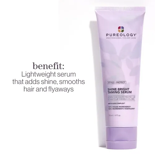 Vista 2 de Pureology Style + Protect Shine Bright - Suero para domar el cabello sin peso Combate el encrespamiento Vegano