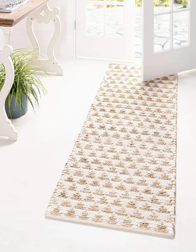 Vista 13 de Unique Loom Chindi Jute Collection - Alfombra rectangular (8 x 11 pies, color negro y natural)