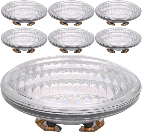 PAR36 - Bombilla LED de 12 W, iluminación de paisaje de jardín al aire libre, bajo voltaje, 12 V CA CC AR111 G53, iluminación puntual Accenture