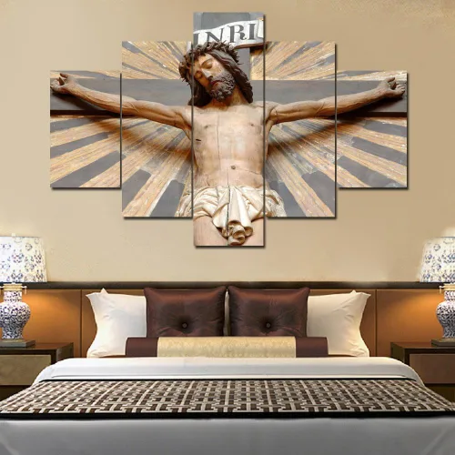 Vista 190 de TUMOVO Jesús Christian - Pintura sobre lienzo de 5 piezas