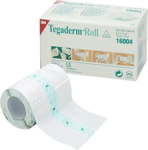 Vista 2 de 3M Tegaderm - Película transparente para apósito (4 pulgadas x 11 yardas)