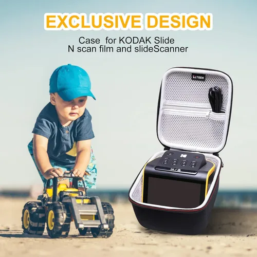 Vista 7 de LTGEM - Funda rígida de EVA para escáner KODAK Slide N SCAN de película y diapositivas con pantalla LCD grande de 5 pulgadas, de viaje, bolsa