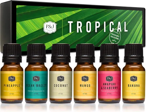 Vista 68 de P&J Trading Aceite aromático de otoño juego de 14 aceites aromáticos para hacer velas, fabricación de jabón, aceite difusor para el hogar