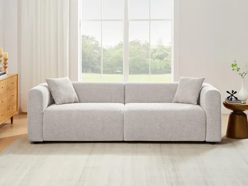 Vista 2 de VANOMi Juego de sofá modular modular de gran tamaño con sofá de 95 pulgadas y sillones de 42 pulgadas, juego de muebles de sala de estar, sofá