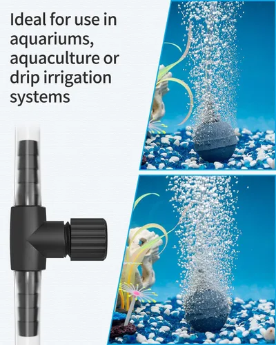 Vista 5 de Pawfly Válvulas de control de aire de acuario para tubería de aerolínea de identificación de 3/16 pulgadas, controladores de flujo de aire