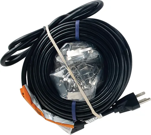 Vista 4 de Kit de cables eléctricos automáticos para techos color negro, de 160 x 120 x 7 pies, RC160 de Frost King, RC100
