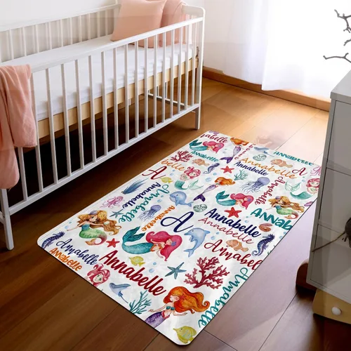 Vista 8 de Alfombra de juego personalizada para bebé, alfombra de gateo personalizada, decoración de dormitorio, alfombra de área de piso, alfombras para bebé