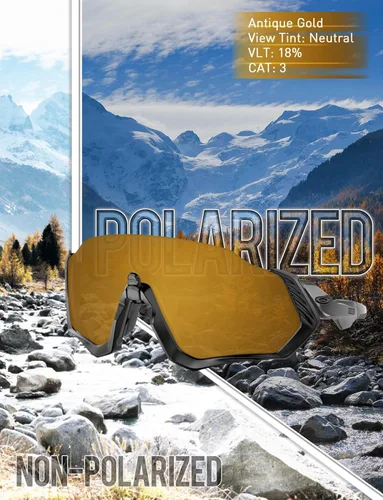 Vista 4 de Lentes De Reemplazo De Policarbonato De 1.8MM Para Oakley Holbrook XL OO9417 2.323 in Sunglass - Oro Antiguo