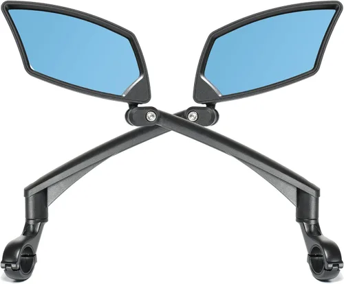 Vista 11 de BriskMore Espejo de bicicleta para manillar, lente de vidrio resistente a los arañazos, ajustable y giratorio seguro espejo retrovisor para bicicleta