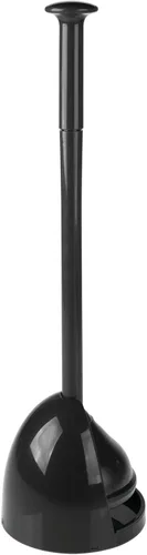 Vista 7 de mDesign Juego de émbolo de inodoro de plástico independiente con soporte, émbolo para almacenamiento y organización de limpieza, resistente, ahorro