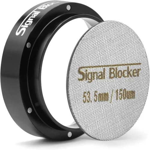 Embudo dosificador de espresso de 2.126 in y pantalla de disco de 2.106 in para Breville: anillo dosificador de café magnético de metal de aluminio