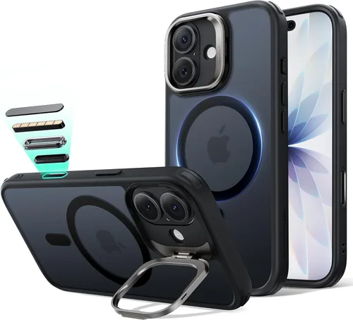 Vista 70 de ESR Funda para iPhone 14 Pro Max, Compatible con MagSafe, Funda Transparente para Teléfono con Soporte Stash Integrado para iPhone 14 Pro Max