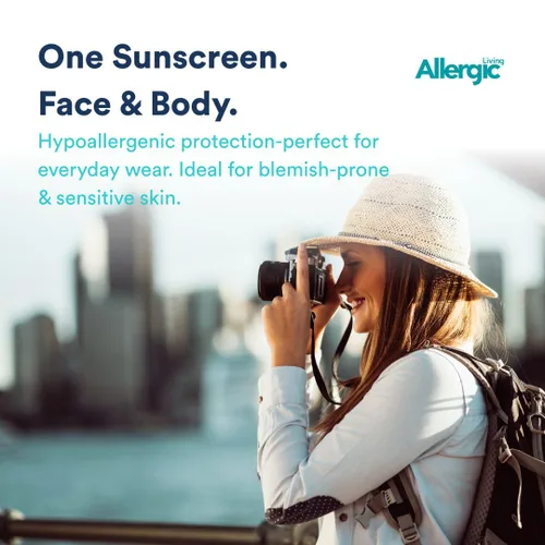 Vista 2 de KINeSYS Protector solar en aerosol transparente sin fragancia para pieles sensibles, SPF 50, hipoalergénico, protección UVA-UVB de amplio espectro