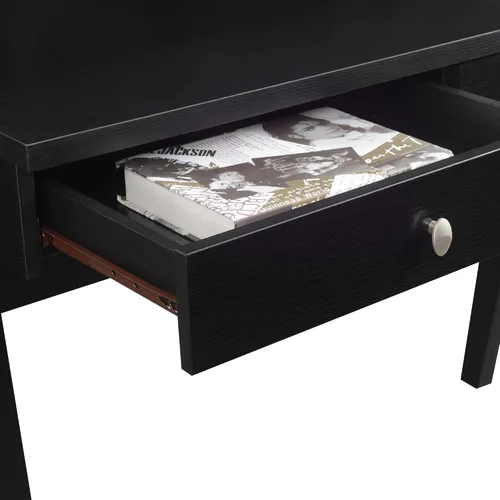 Vista 8 de Convenience Concepts Newport Deluxe - Escritorio con 2 cajones y estante, color negro