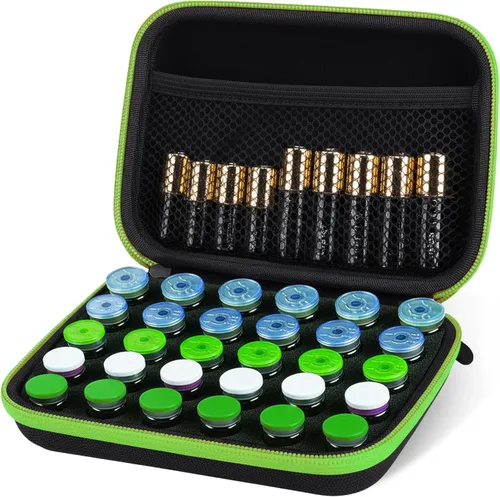 Vista 14 de DHXYZZB Almacenamiento de aceites esenciales, funda de transporte de aceites esenciales, Púrpura, Moderno