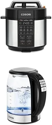 COSORI Olla a presión eléctrica de 6 cuartos de galón y control de temperatura de hervidor eléctrico COSORI con 6 ajustes preestablecidos
