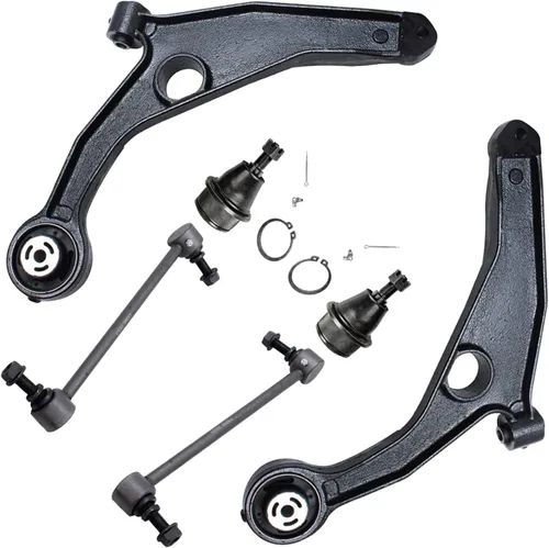 Vista 330 de Detroit Axle - Kit de extremo delantero RWD para Chrysler 300 Dodge Charge Challenger 2011-2019, 2 brazos de control inferiores traseros 2 rótulas