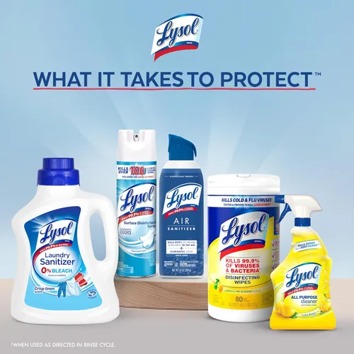 Vista 7 de Lysol Líquido desinfectante para la ropa, aditivo detergente para ropa y ropa de cama, elimina las bacterias que causan el olor, lino vigorizante