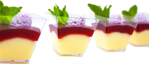 Vista 7 de 50ct Mini 2oz Square Piramid Clear Plastic Postre Cups CMJJ