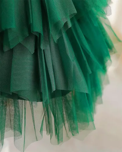 Vista 7 de Topmaker Vestido de niña de flores sin espalda acampanado de encaje