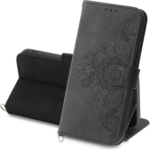 Funda tipo cartera para Vivo V25/Vivo V25e, funda de piel sintética antideslizante para Vivo V25/Vivo V25e, funda de piel sintética antideslizante