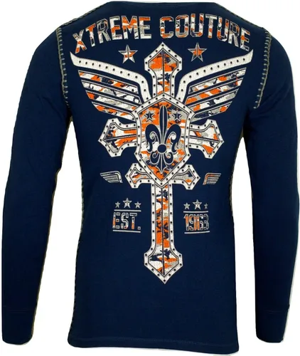 Vista 9 de Xtreme Couture Camiseta térmica para hombre Affliction Soldier of Faith
