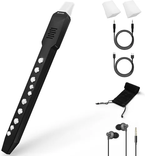 Vangoa EWI-100 portátil mini digital electrónico sintetizador de instrumentos de viento recargable con boquilla extraíble para niños adultos