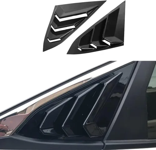Vista 7 de Cubierta decorativa para ventana lateral trasera Honda Civic de 10ª generación 2016-2021, rejillas de ventilación de aire trasera, accesorios