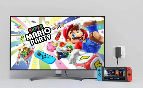 Vista 3 de Cargador de 10 pies para Nintendo Switch y Switch Lite y Switch OLED, compatible con Nintendo Switch TV Dock Mode Adaptador de fuente
