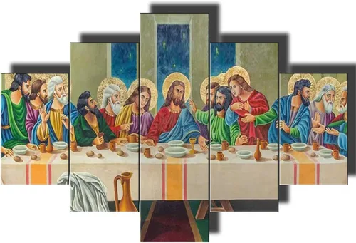 Vista 218 de TUMOVO Jesús Christian - Pintura sobre lienzo de 5 piezas