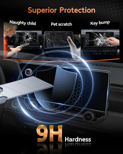 Vista 4 de CDEFG Protector de pantalla para GMC Canyon 2024 2025 2026 - Vidrio templado HD 9H de 11.3 pulgadas - Accesorios de pantalla táctil Canyon