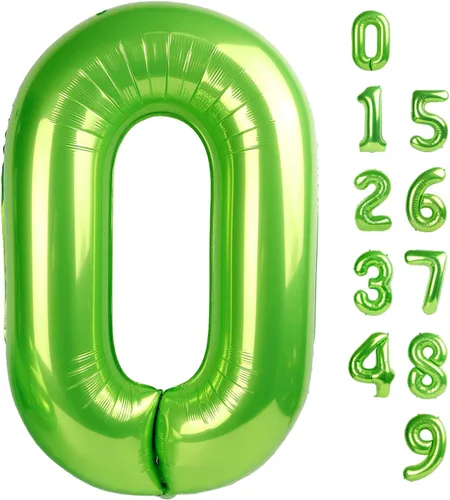 Vista 147 de Globos de números 0 de 40 pulgadas, globos negros de números para números 10, 20, 30, 40, 50, 60, 70, 80, 90, 100, globos de números 10, 20, 30, 40