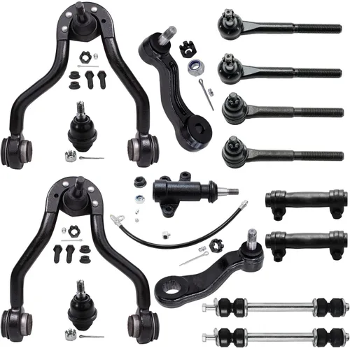 Vista 31 de Detroit Axle - Kit de suspensión RWD Front End de 16 piezas para Chrysler 300 Dodge Charger Challenger 11-14, 6 brazos de control, 4 barras