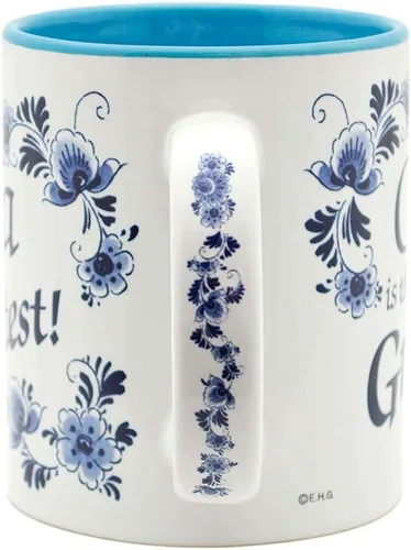 Vista 6 de Essence of Europe Gifts E.H.G 12 oz Opa is the Greatest Blue Ceramic Coffee Mug Gift For German or Dutch Grandpa by E.H.G..