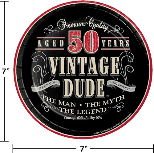 Vista 3 de Creative Converting 8 platos cuadrados de postre de Holy Bleep para cumpleaños de 30 años