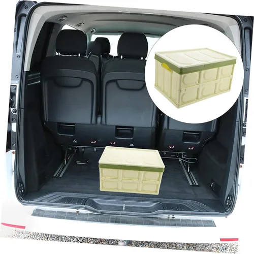 Vista 9 de Organizador de maletero de automóvil, contenedor de almacenamiento plegable para capacidad de vehículo, accesorios de automóvil para SUV y minivan