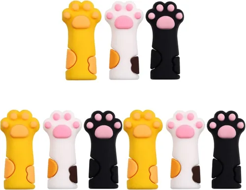 FOMIYES 9 piezas de tijeras de piel muerta estuche protector de uñas tijeras pinzas para uñas protector de uñas pinzas de cutícula cubre cutícula