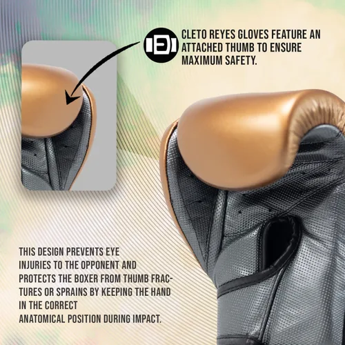Vista 5 de CLETO REYES Hero - Guantes de boxeo con doble correa de velcro para entrenamiento, combate y sacos de boxeo pesados