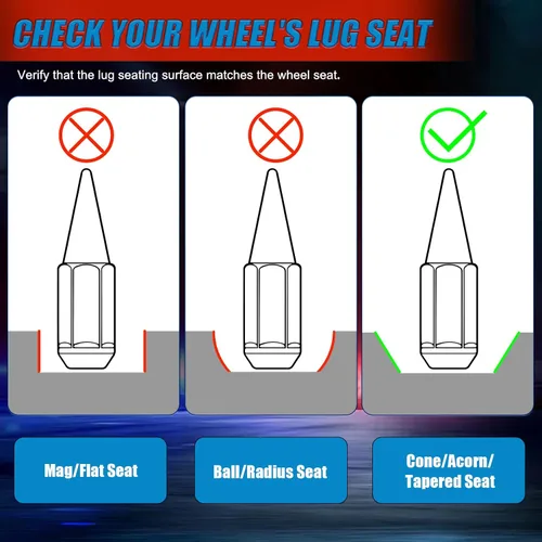Vista 4 de JiiinMiiin M10 x 1.25 tuercas largas de acero, paso de rosca de 10 x 1.25 pulgadas, juego de 16 tuercas de rueda ATV con un enchufe. [Negro]