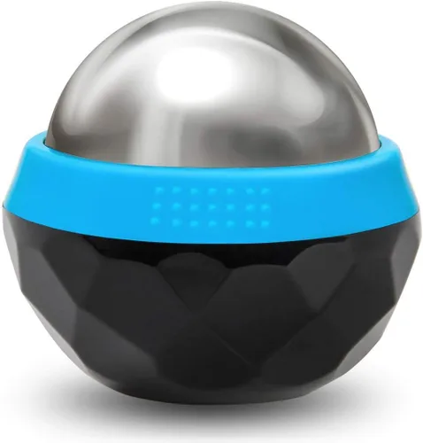 Coolrunner Bola de rodillo de masaje frío, bola de masaje frío criosfera, terapia de calor y alivio de terapia de frío con núcleo de gel frío, ayuda
