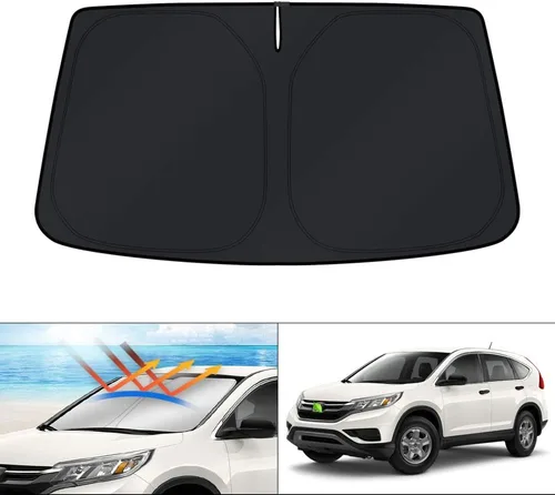 Vista 150 de KUST Parasol para parabrisas para Volkswagen VW Taos 2022-2025 2026, accesorios para ventana, protector de visera solar, plegable, bloquea los rayos
