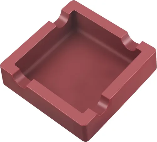 Vista 8 de Cenicero para puros, cenicero de silicona para patio exterior e interior, ceniceros grandes para cenizas al aire libre, ceniceros Negro
