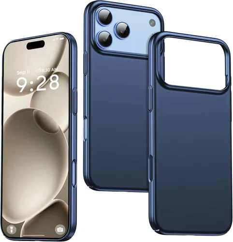 Vista 12 de GRECAZO Funda delgada para iPhone 16 Pro Max, ultra fina, color negro
