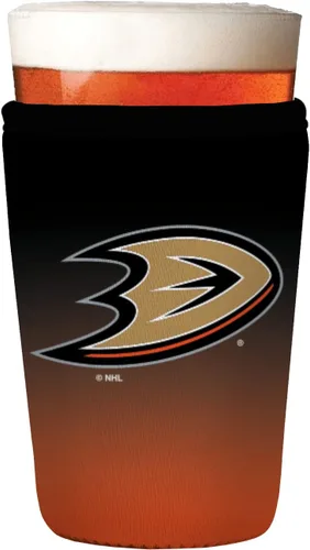 Vista 9 de Sok It PintGlassSok NHL - Funda de neopreno aislada para cerveza de hockey (patos Anaheim, funda de vidrio de pinta)
