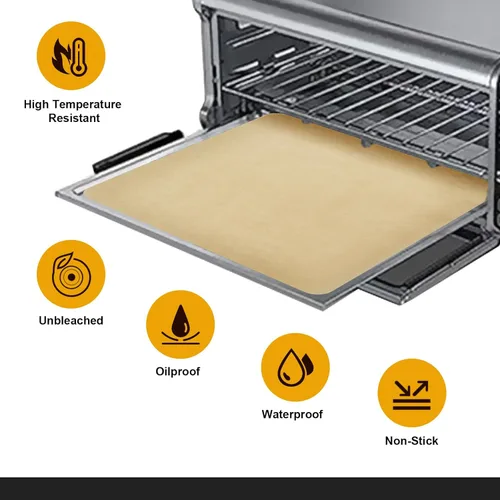 Vista 3 de SIUDANGKA 100 piezas de papel pergamino de 12 pulgadas para freidora de aire Cuisinart, horno tostador de convección Cuisinart