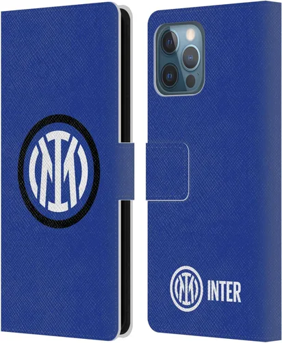 Vista 24 de Head Case Designs Officially Licensed Inter Milan Flag Badge Leather Wallet Case Compatible with Apple iPhone 7 Plus/iPhone 8 Plus