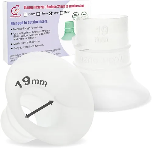 Vista 15 de Nenesupply Insertos de brida de 2ª generación de 0.59 pulgadas compatibles con brida de 0.94 pulgadas de Elvie OG Elvie Stride Spectra Momcozy