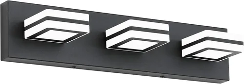 Vista 8 de Ralbay - Luces de tocador de baño de 5 temperaturas de color ajustables, negras, 4 luces, acrílicas, modernas, LED, mate, accesorios de iluminación